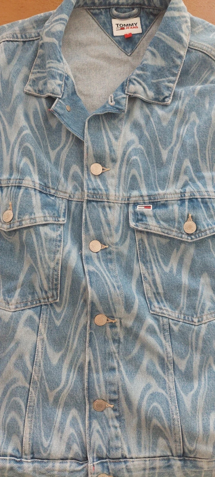 Veste en jean Tommy Jeans à motif psychédélique - Taille S – photo 8